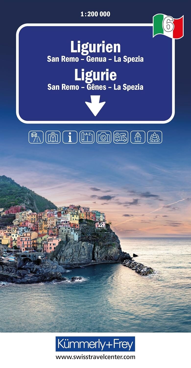 Carte routière - Ligurie | Kümmerly & Frey carte routière Kümmerly & Frey