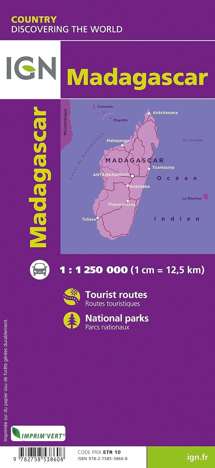 Carte routière - Madagascar | IGN carte routière IGN 