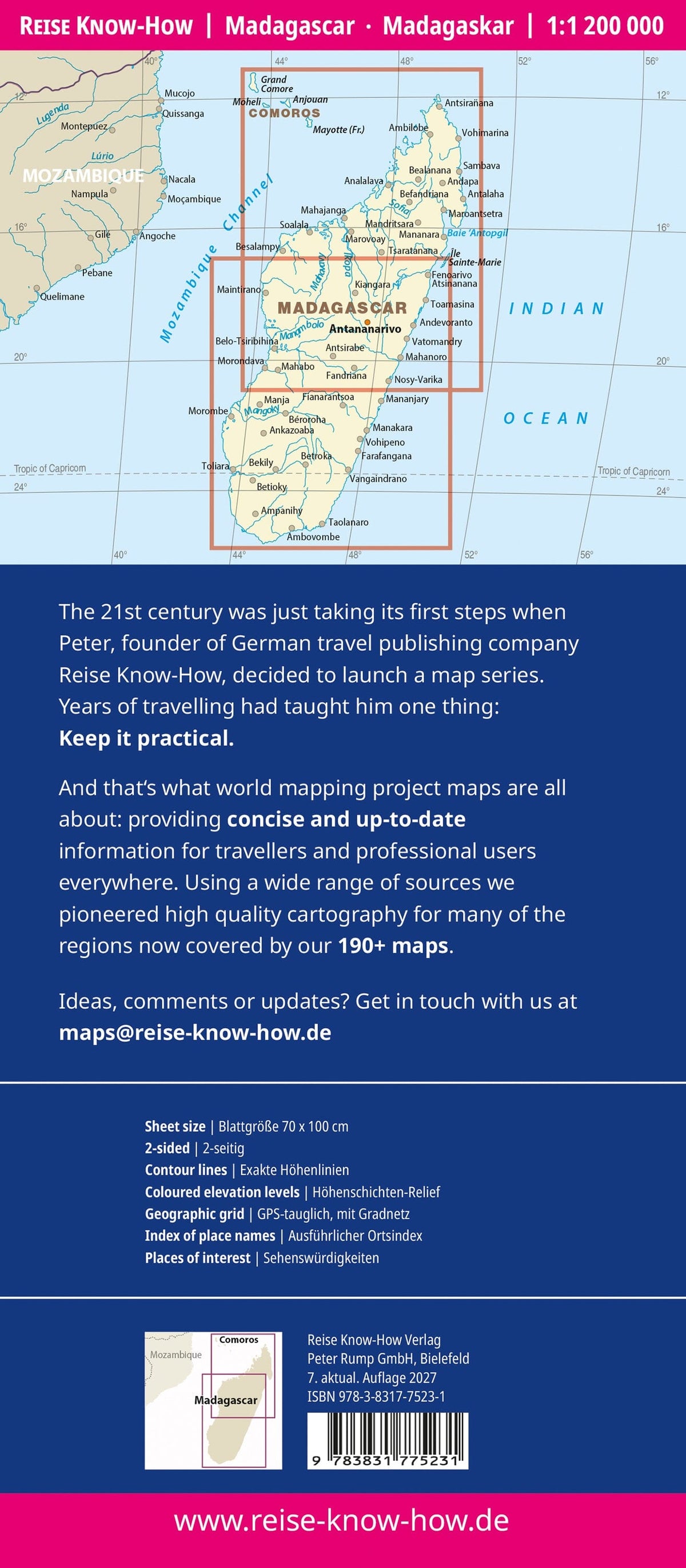 Carte routière - Madagascar | Reise Know-How carte routière Reise Know-How 