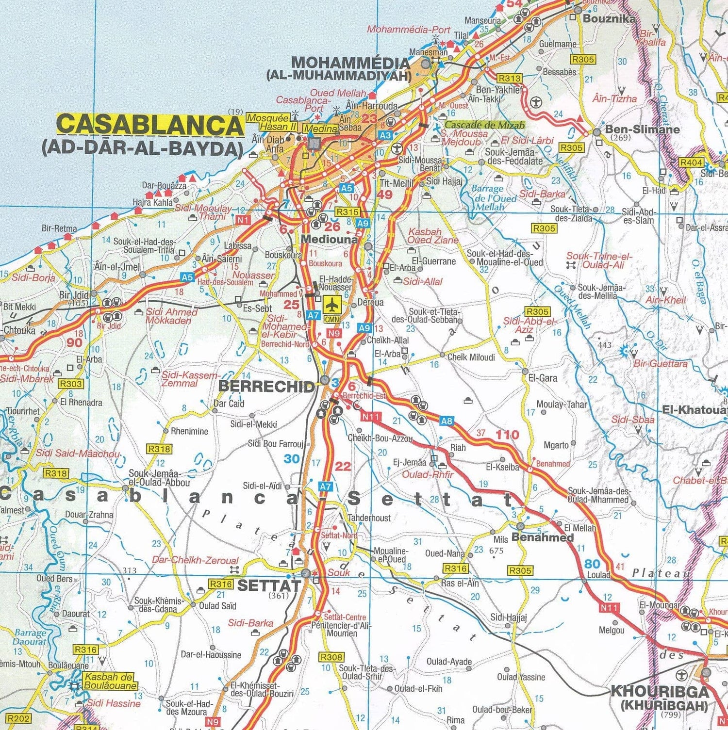 Carte routière - Maroc | IGN carte routière IGN