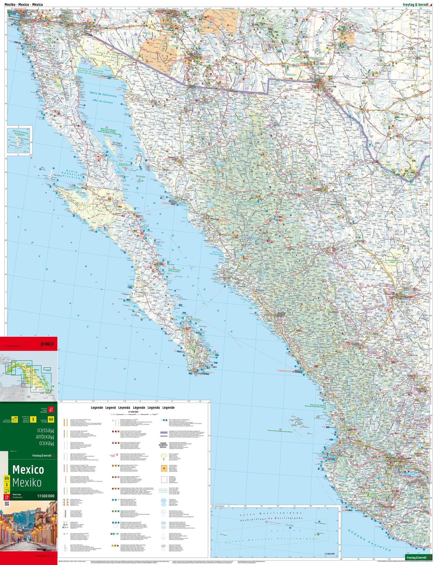 Carte routière - Mexique | Freytag & Berndt carte routière Freytag & Berndt 