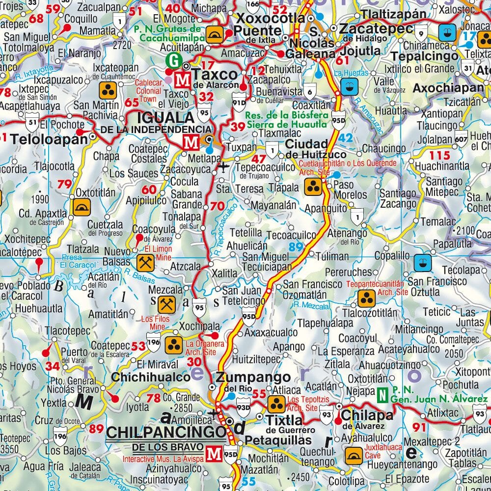 Carte routière - Mexique | Freytag & Berndt carte routière Freytag & Berndt 