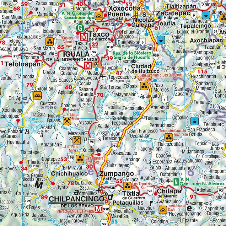 Carte routière - Mexique | Freytag & Berndt carte routière Freytag & Berndt 
