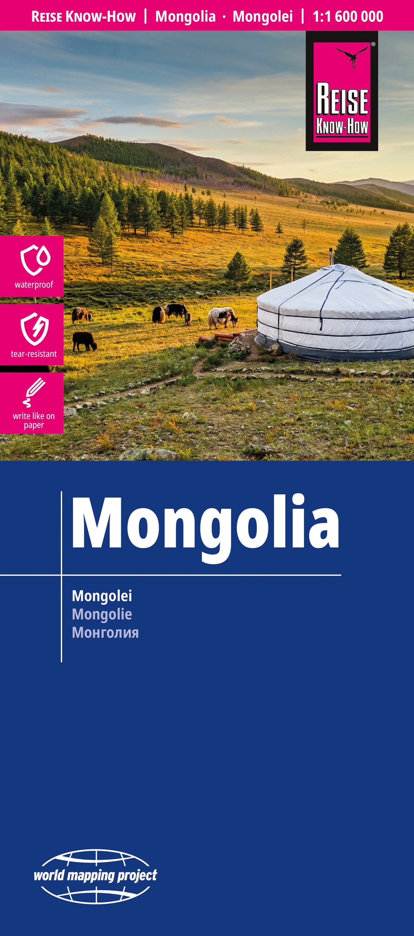 Carte routière - Mongolie | Reise Know How carte routière Reise Know-How