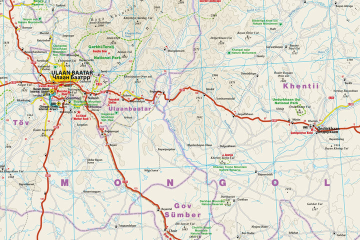 Carte routière - Mongolie | Reise Know How carte routière Reise Know-How