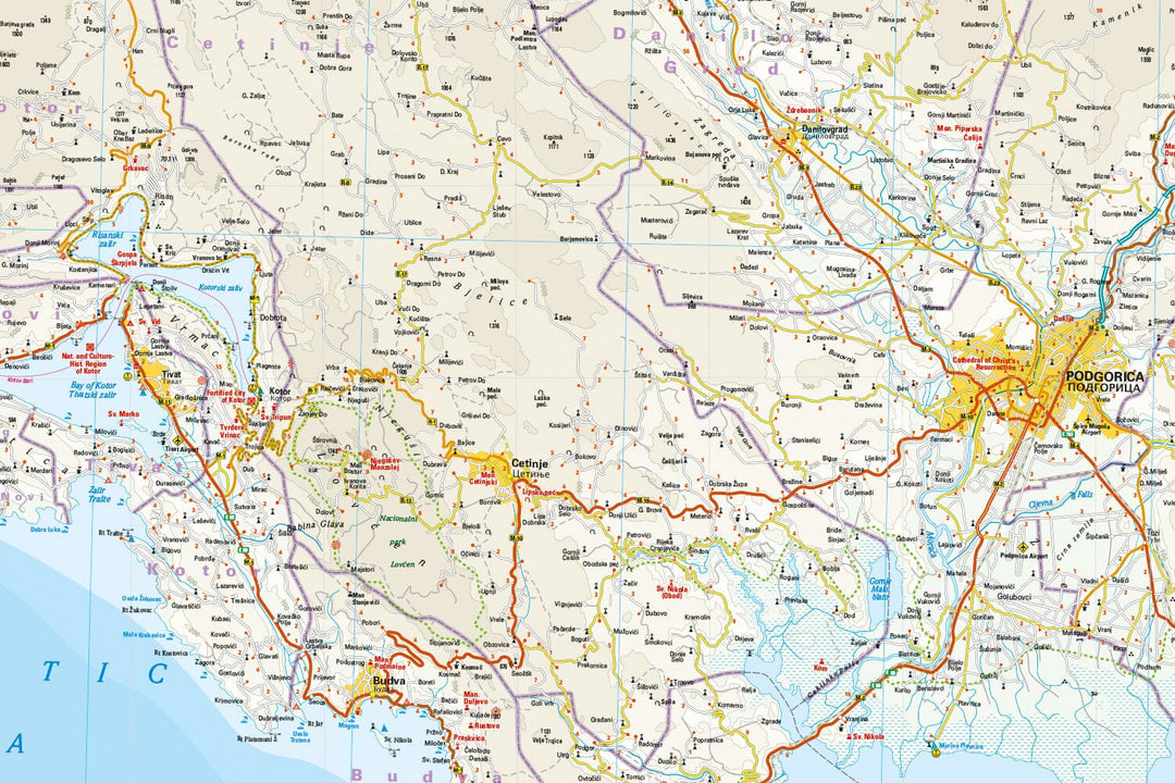Carte routière - Monténégro | Reise Know How carte pliée Reise Know-How 