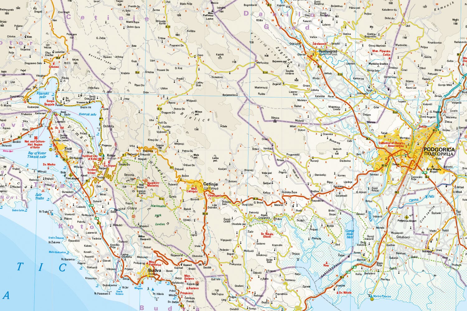 Carte routière - Monténégro | Reise Know How carte routière Reise Know-How