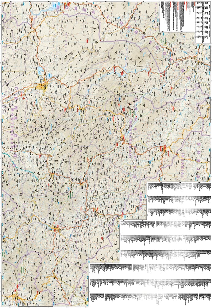 Carte routière - Monténégro | Reise Know How carte routière Reise Know-How