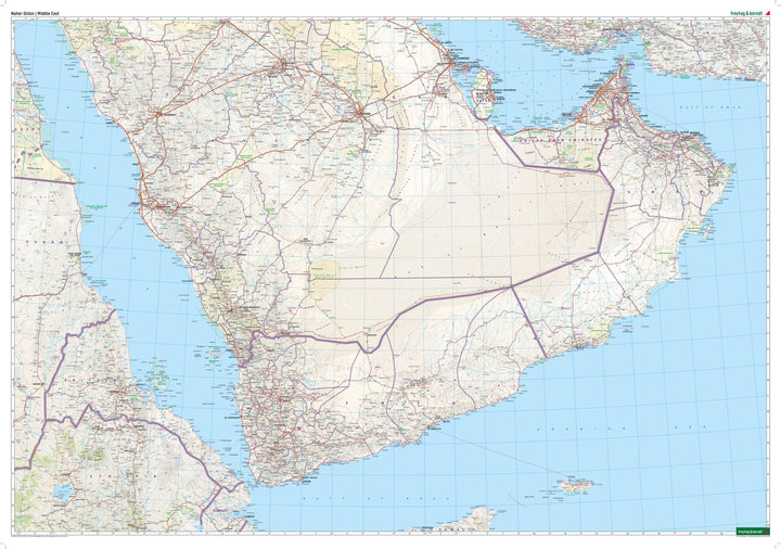 Carte routière - Moyen-Orient | Freytag & Berndt carte pliée Freytag & Berndt 