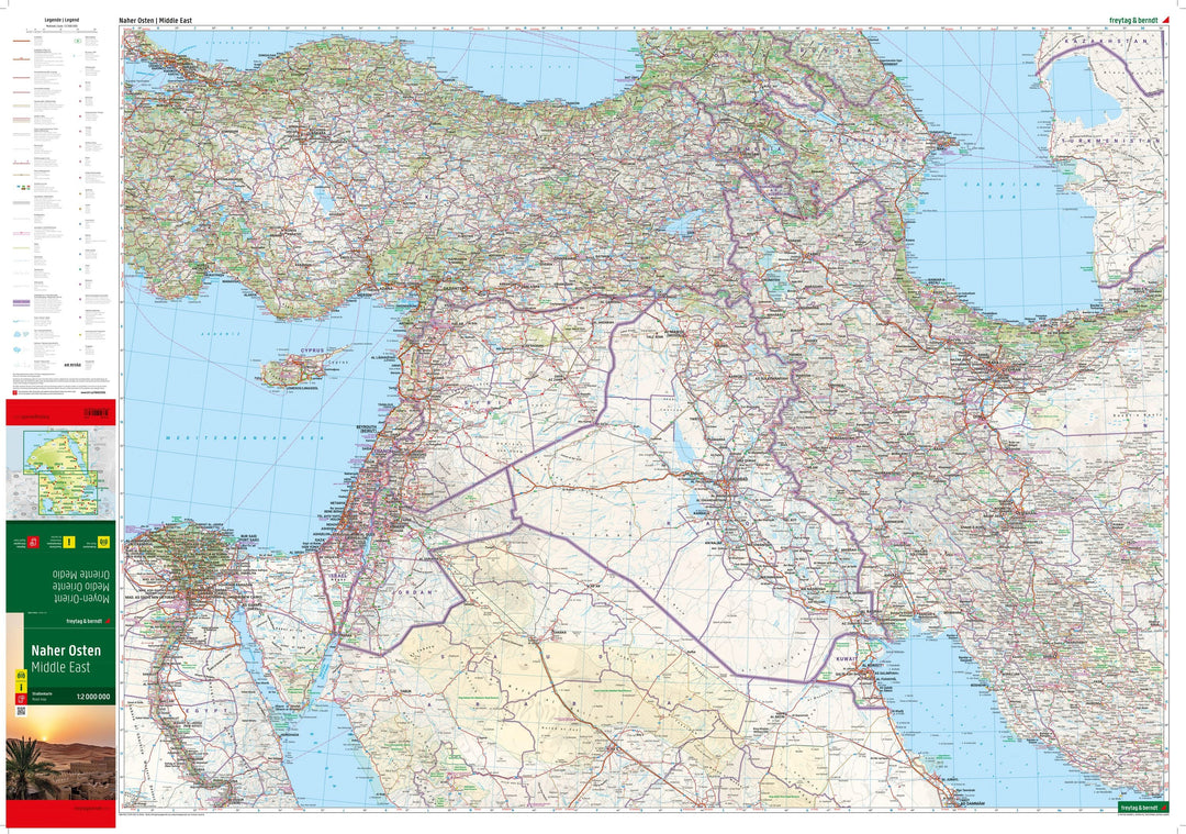 Carte routière - Moyen-Orient | Freytag & Berndt carte pliée Freytag & Berndt 
