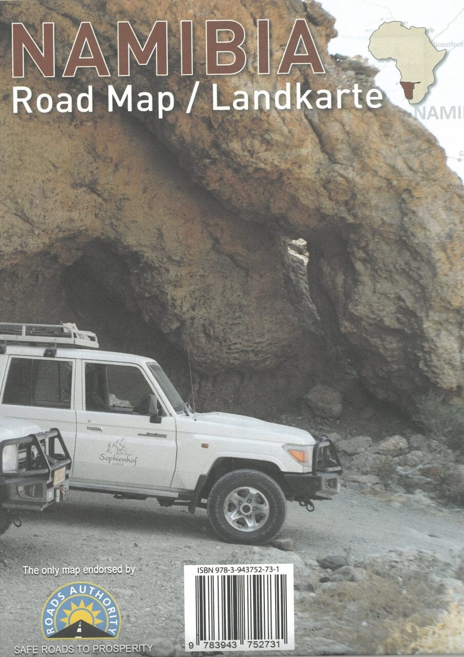 Carte routière - Namibie | Huber carte routière Huber