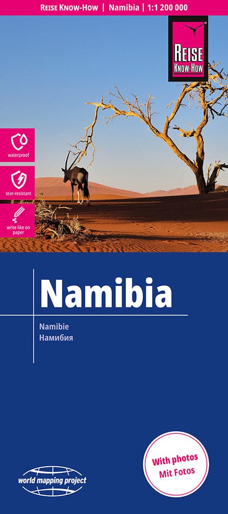 Carte routière - Namibie | Reise Know How carte routière Reise Know-How 