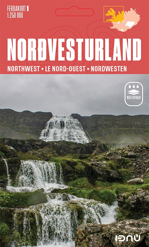 Carte routière n° 1 - Islande Nord-Ouest | Ferdakort carte routière Ferdakort