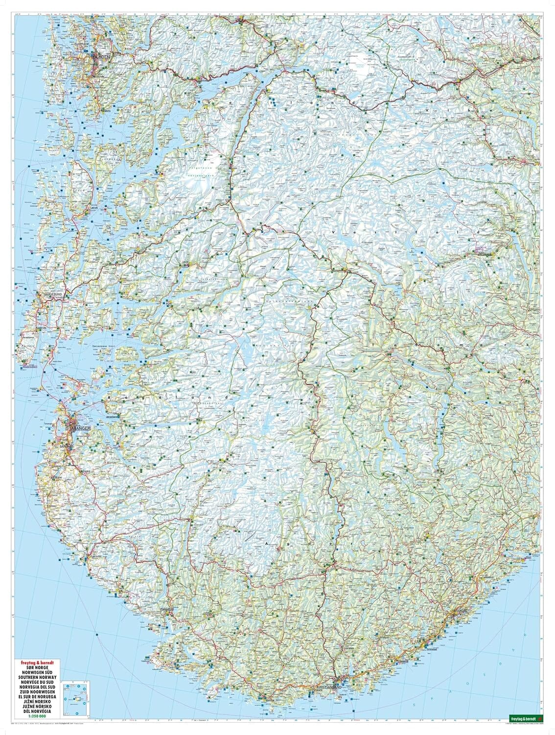 Road map No. 1 - Southern Norway (Oslo, Bergen, Stavanger Road map No. 1 - Southern Norway (Oslo, Bergen, Stavanger