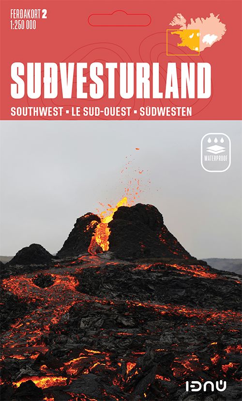Carte routière n° 2 - Islande Sud-Ouest | Ferdakort carte routière Ferdakort