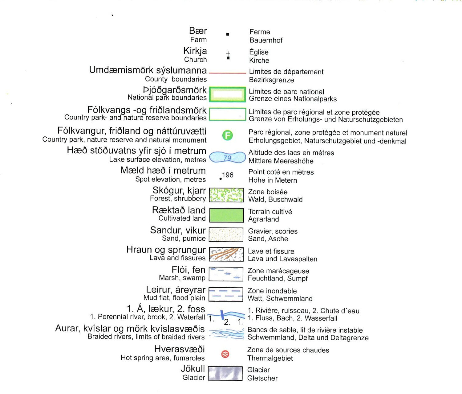 Carte routière n° 2 - Islande Sud-Ouest | Ferdakort carte routière Ferdakort