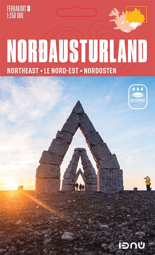 Carte routière n° 3 - Islande Nord-Est | Ferdakort carte routière Ferdakort