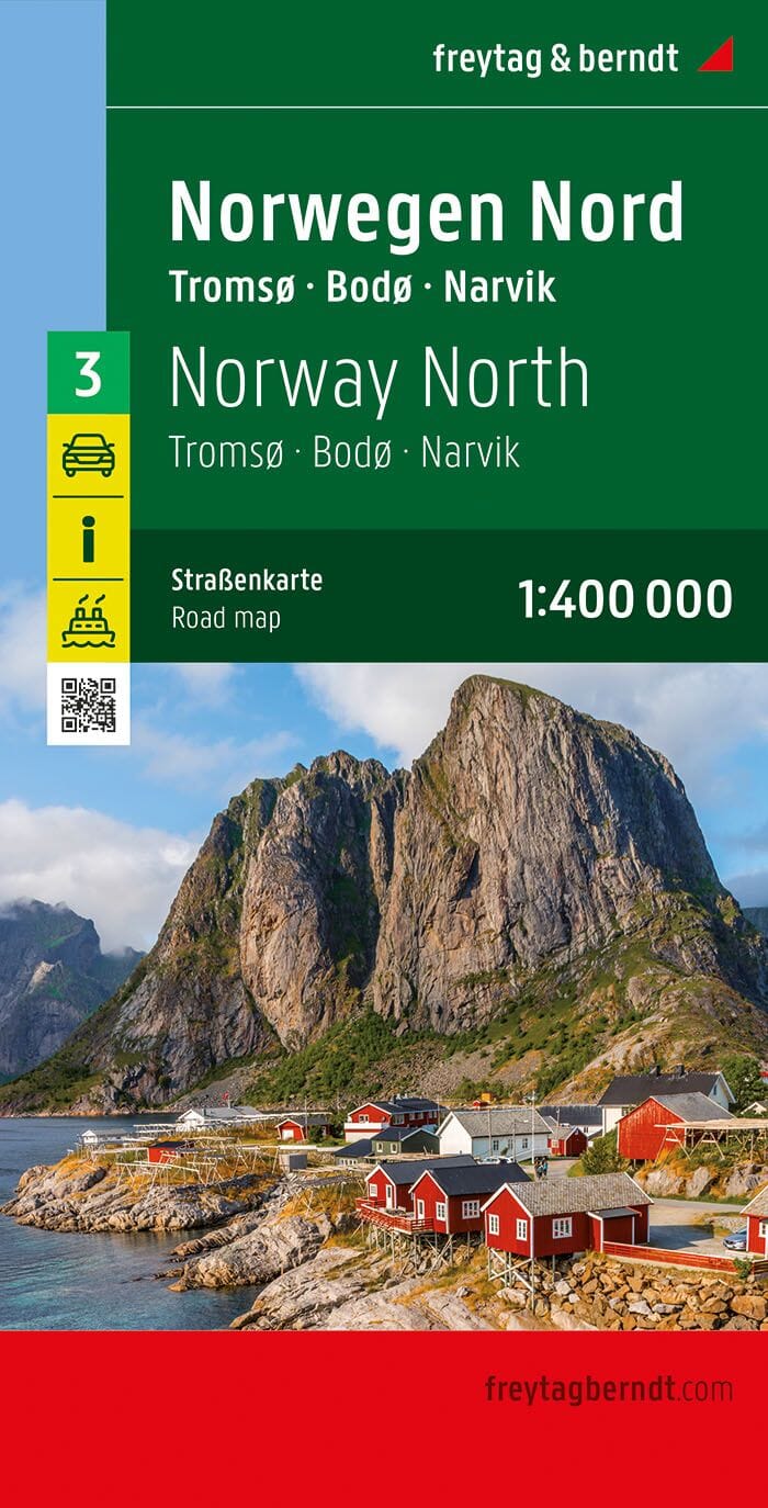 Road map No. 3 - Norway North (Around Narvik), | Freytag & Berndt ...