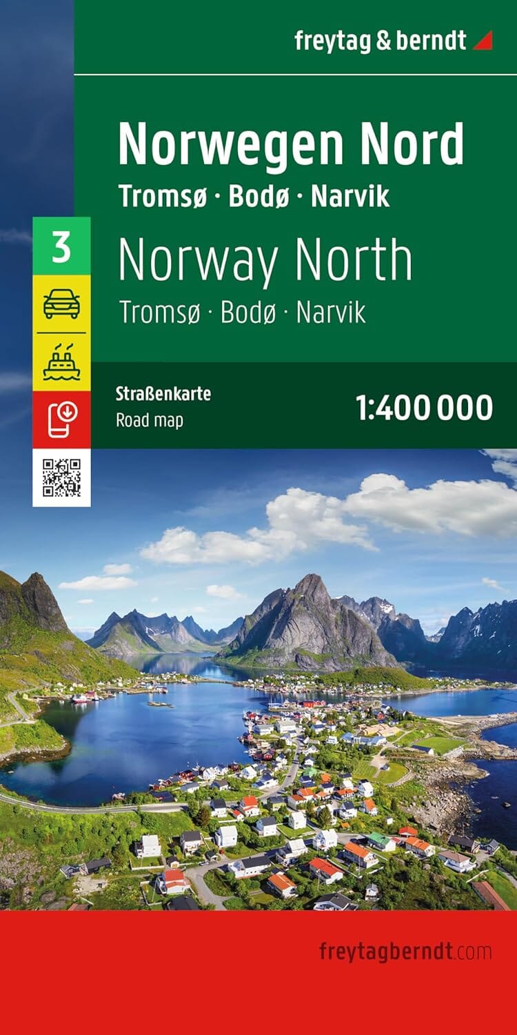 Carte routière n° 3 - Norvège Nord (autour de Narvik) | Freytag & Berndt carte routière Freytag & Berndt 2026 