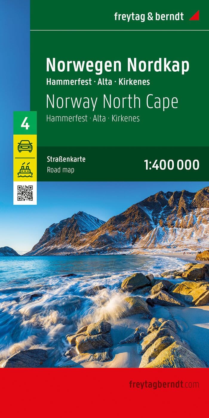 Carte routière n° 4 - Cap Nord & Hammerfest (Norvège) | Freytag & Berndt carte routière Freytag & Berndt