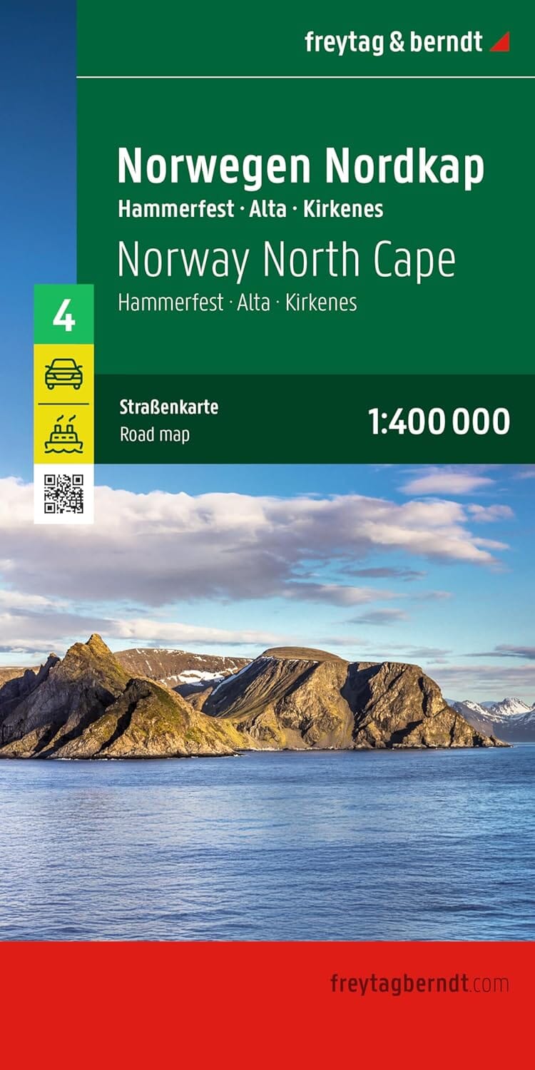Carte routière n° 4 - Cap Nord & Hammerfest (Norvège) | Freytag & Berndt carte routière Freytag & Berndt
