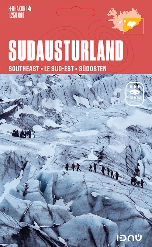 Carte routière n° 4 - Islande Sud-Est | Ferdakort carte routière Ferdakort