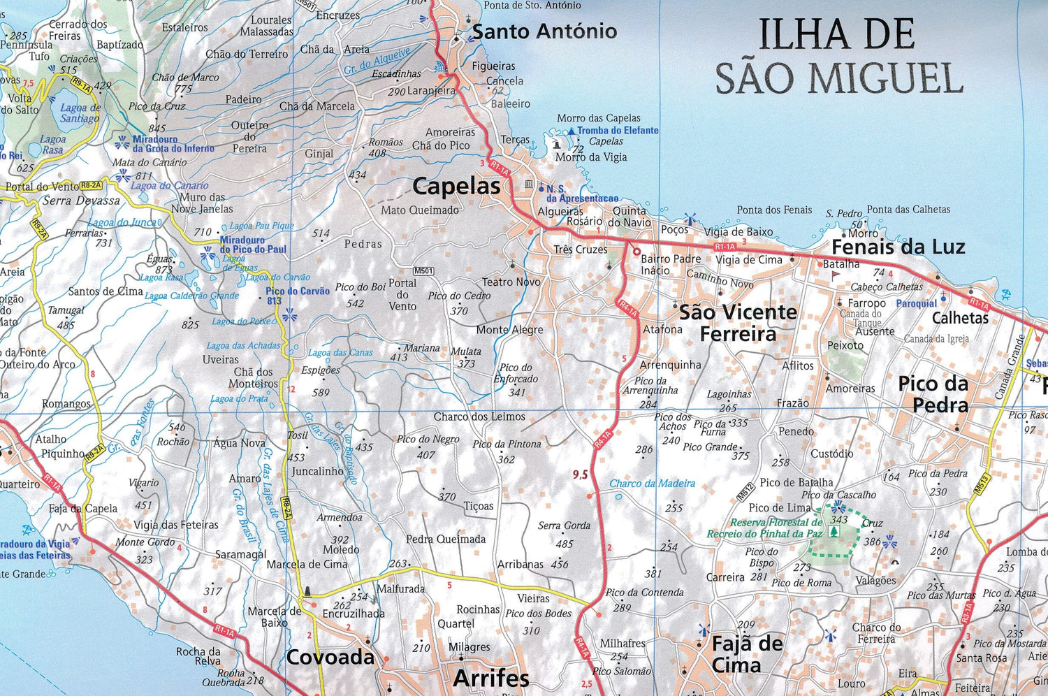 Carte routière n° 595 - Açores | Michelin carte routière Michelin