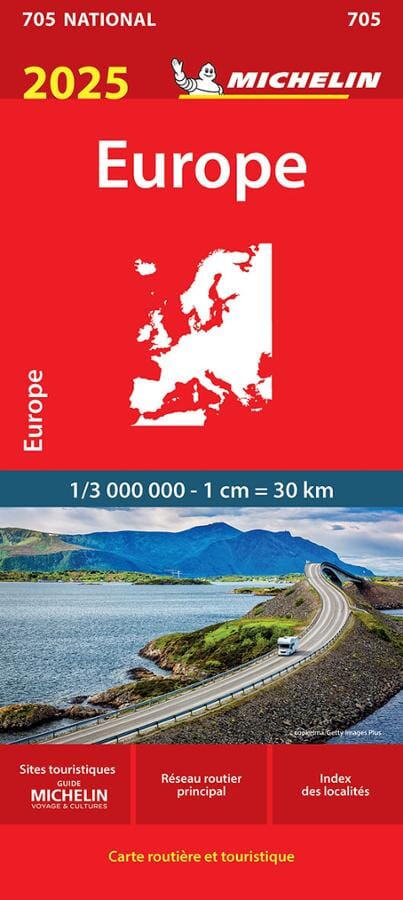 Carte routière n° 705 - Europe 2025 | Michelin carte routière Michelin