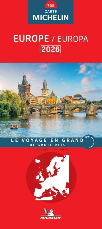 Carte routière n° 705 - Europe 2026 - édition multilingue | Michelin carte routière Michelin 