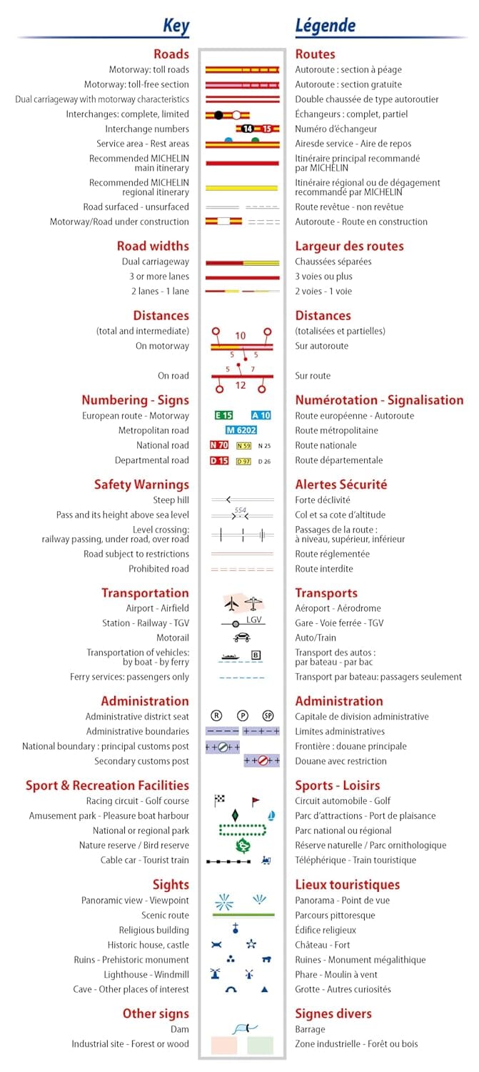 Carte routière n° 706 - 1/4 France - Nord-Ouest 2026 | Michelin carte routière Michelin