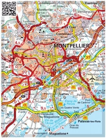 Carte routière n° 708 - 1/4 France - Sud-Ouest 2026 | Michelin carte routière Michelin