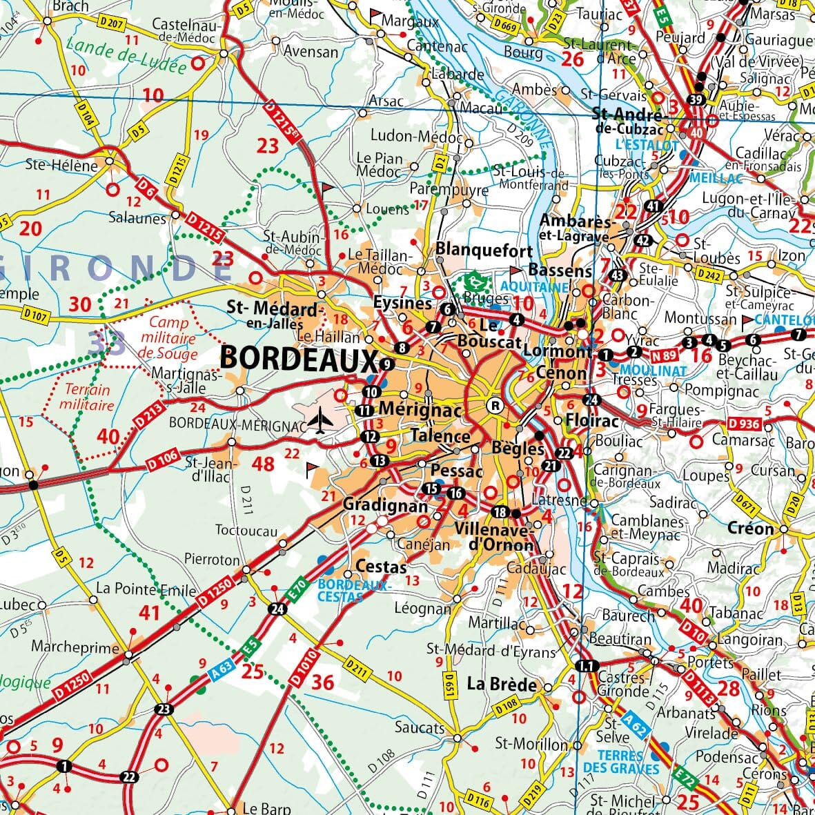 Carte routière n° 708 - 1/4 France - Sud-Ouest 2026 | Michelin carte routière Michelin