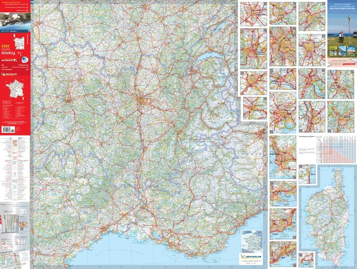 Carte routière n° 709 - 1/4 France - Sud-Est 2026 | Michelin carte routière Michelin
