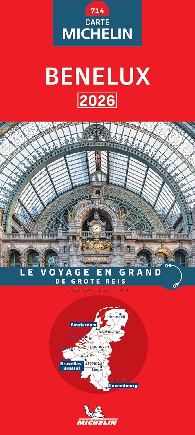 Carte routière n° 714 - Benelux 2026 | Michelin carte routière Michelin 