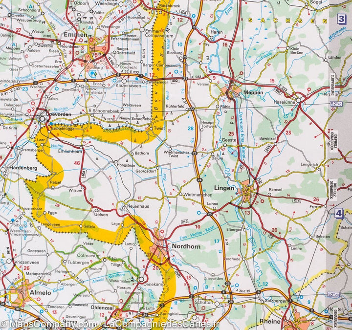 Carte routière n° 715 - Pays-Bas 2021 | Michelin carte pliée Michelin 