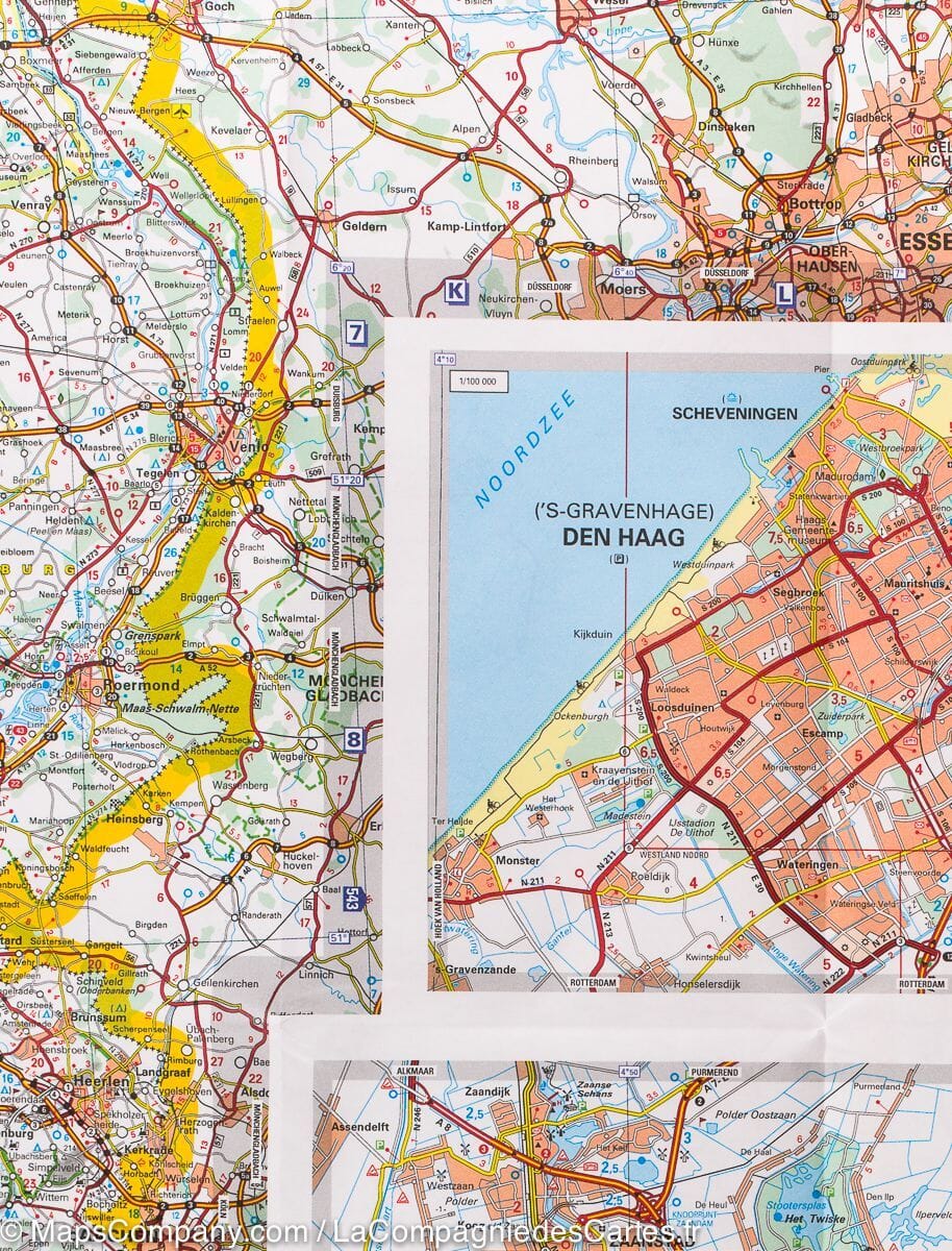 Carte routière n° 715 - Pays-Bas 2025 | Michelin carte routière Michelin