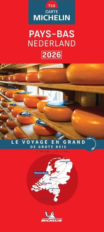 Carte routière n° 715 - Pays-Bas 2026 | Michelin carte routière Michelin 