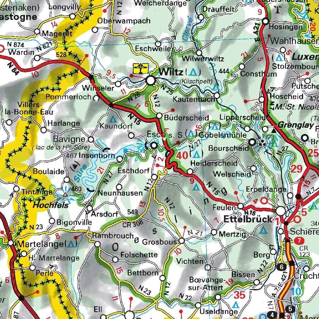 Carte routière n° 716 - Belgique & Luxembourg 2022 | Michelin carte pliée Michelin 