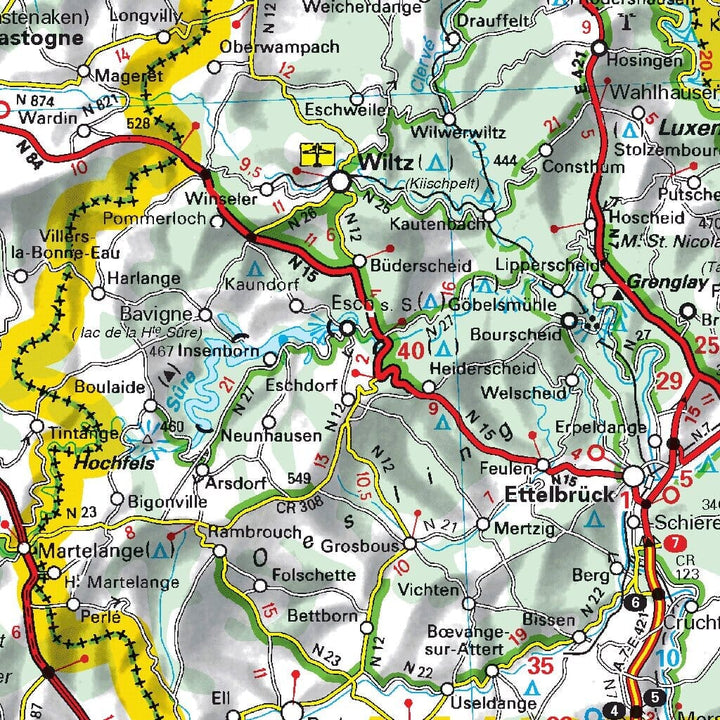 Carte routière n° 716 - Belgique & Luxembourg 2022 | Michelin carte pliée Michelin 