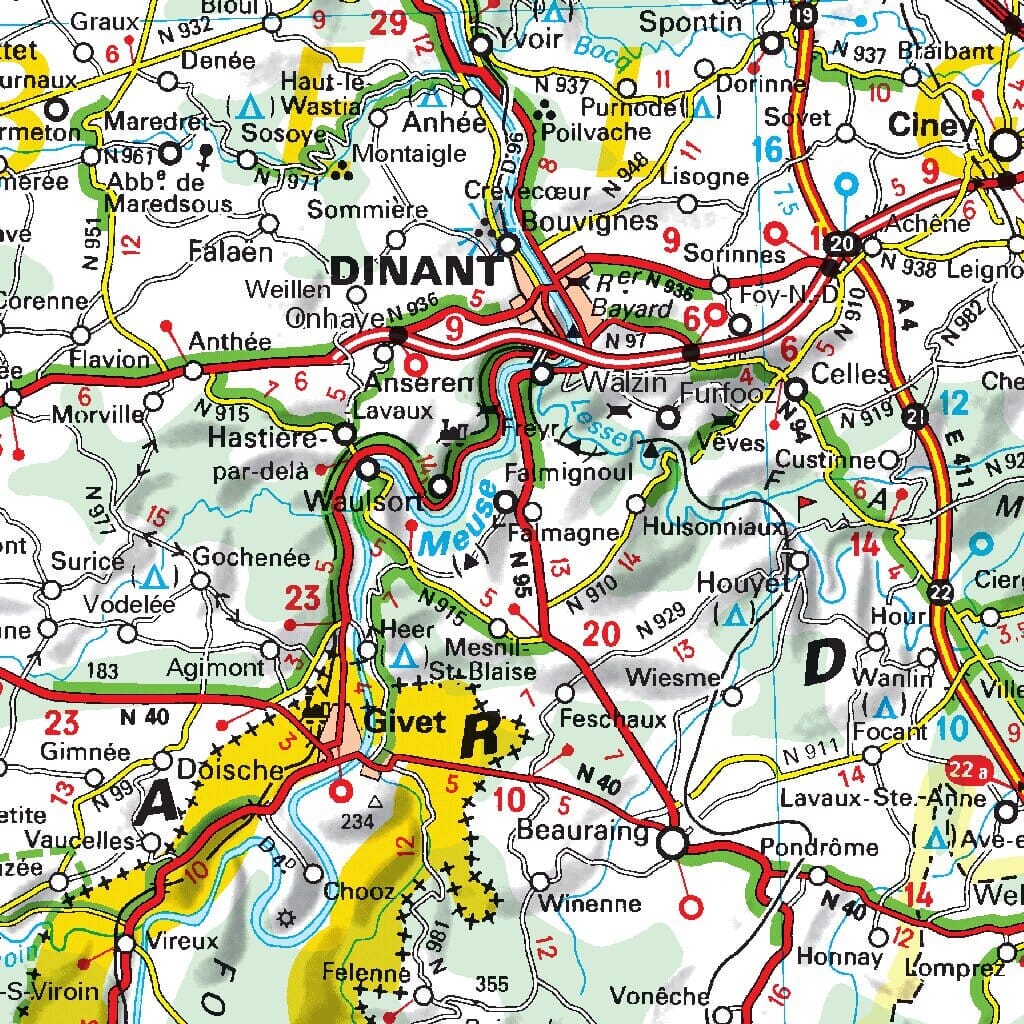 Carte routière n° 716 - Belgique & Luxembourg 2022 | Michelin carte pliée Michelin 