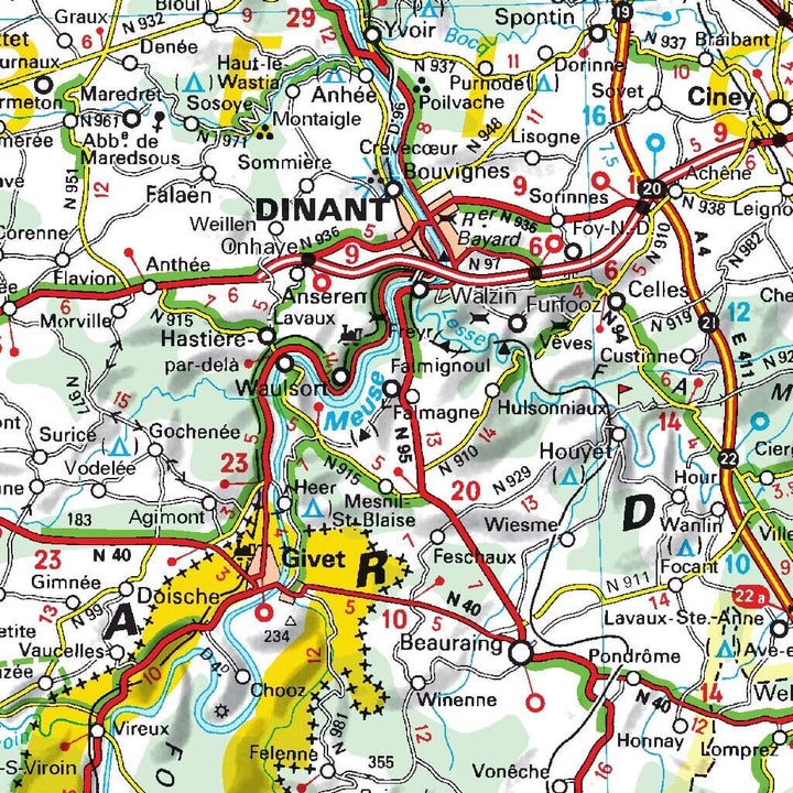 Carte routière n° 716 - Belgique & Luxembourg 2022 | Michelin carte pliée Michelin 