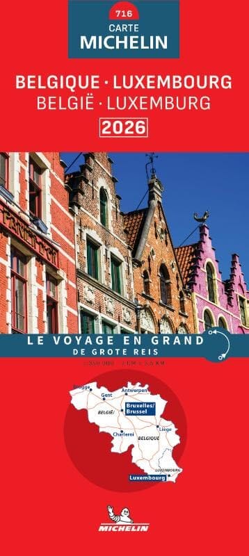 Carte routière n° 716 - Belgique & Luxembourg 2026 | Michelin carte routière Michelin 