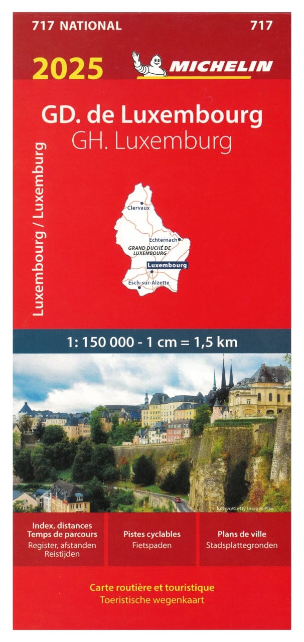 Carte routière n° 717 - Grand Duché de Luxembourg | Michelin carte routière Michelin