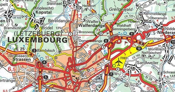 Carte routière n° 717 - Grand Duché de Luxembourg 2026 | Michelin carte routière Michelin