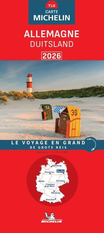 Carte routière n° 718 - Allemagne 2026 | Michelin carte routière Michelin 