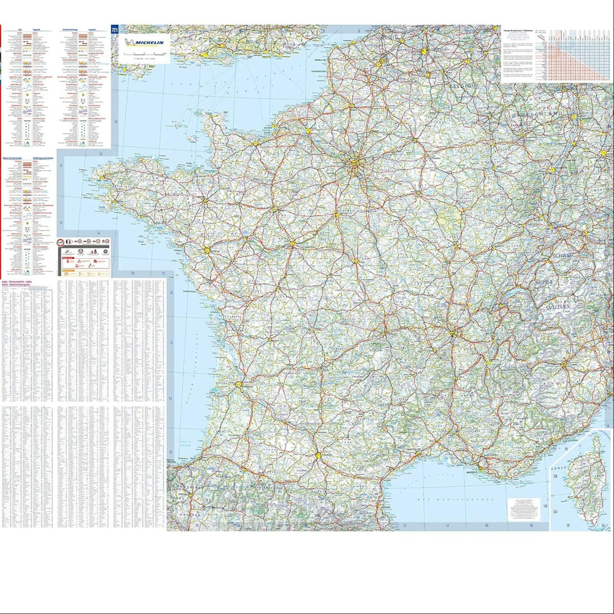 France Routiere Carte routière n° 721 de la France 2026 | Michelin – Cartovia