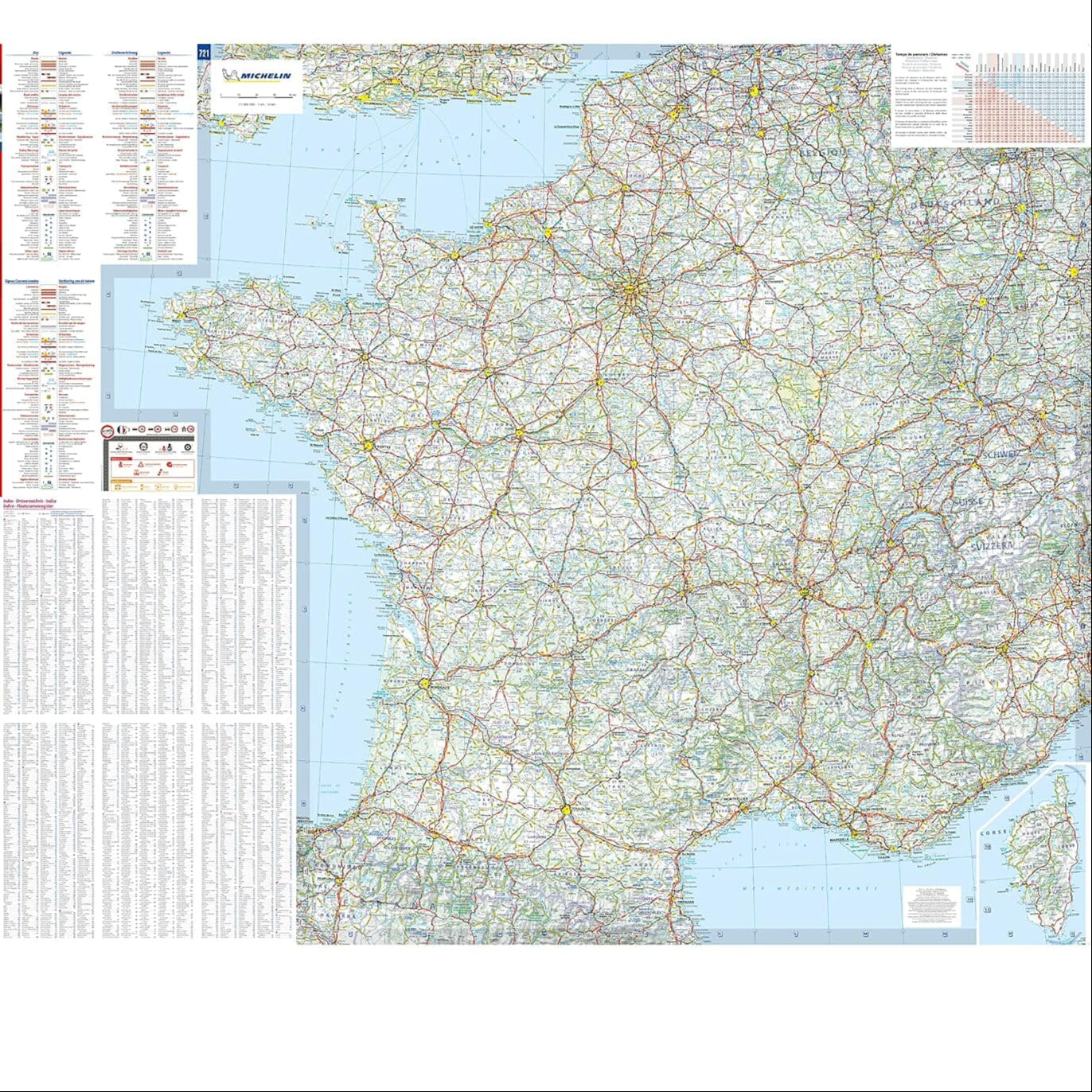 Carte routière n° 721 - France 2026 | Michelin carte routière Michelin