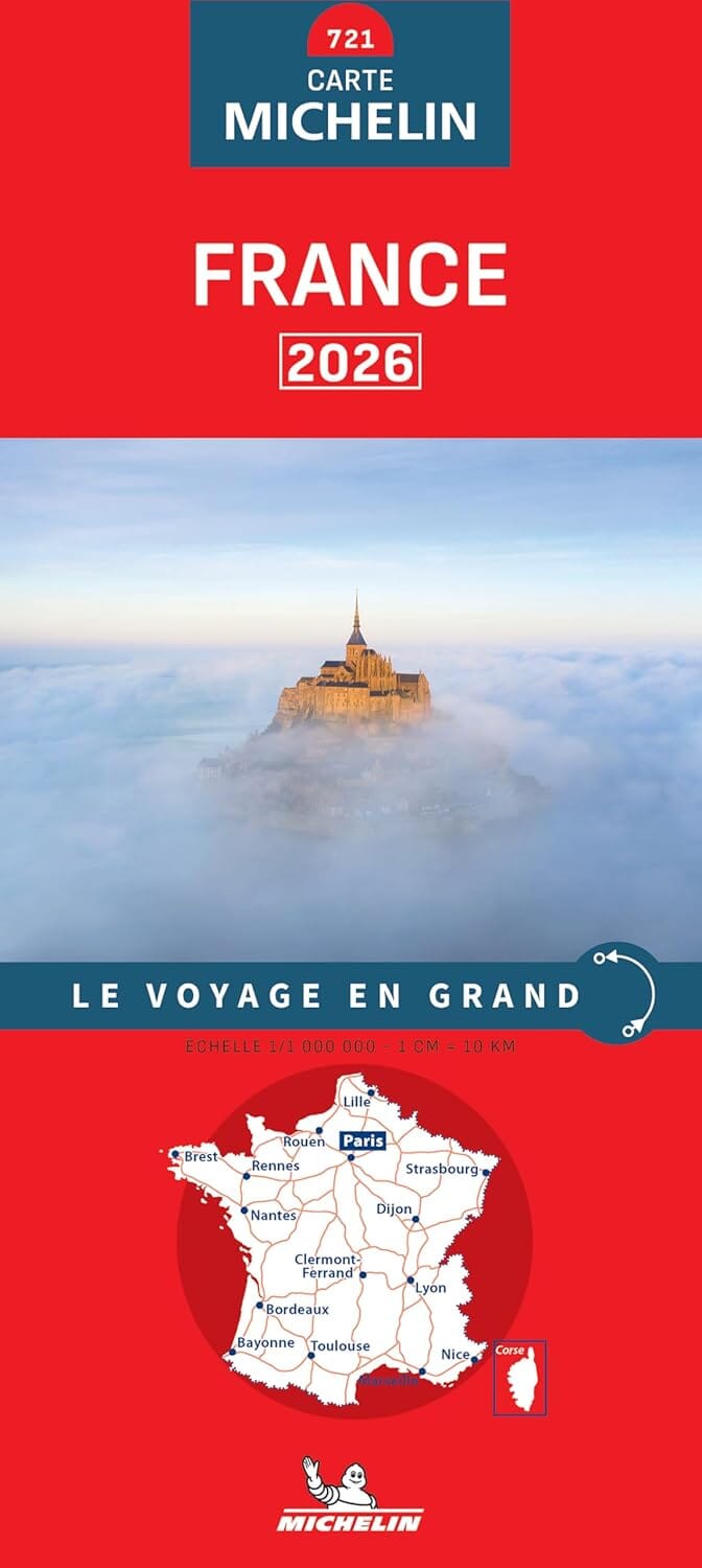 Carte routière n° 721 - France 2026 | Michelin carte de voyage Michelin 