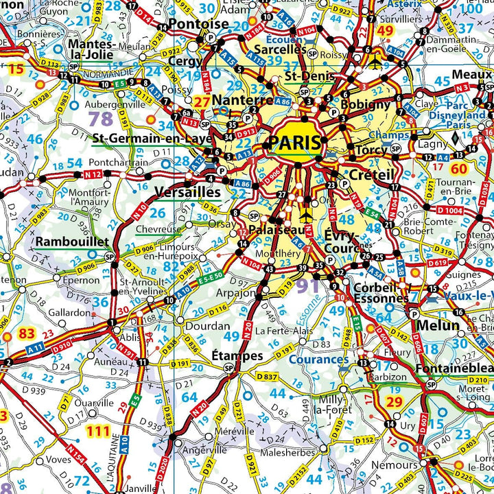 Carte routière n° 721 - France 2026 | Michelin carte de voyage Michelin 