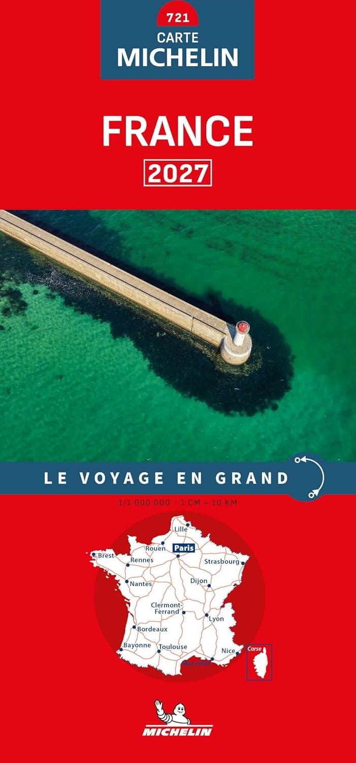 Carte routière n° 721 - France 2027 | Michelin carte routière Michelin 